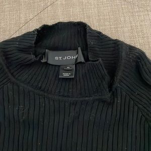 Black mock turtleneck - St John